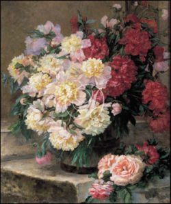 A Still Life of Peonies in a Vase