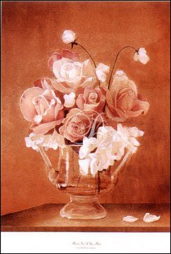 Roses in a Glass Vase