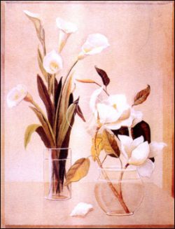 Magnolia and Calla Lilies