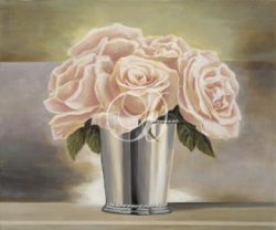 Roses In A Silver Cup