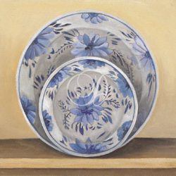 Blue & White Majolica I