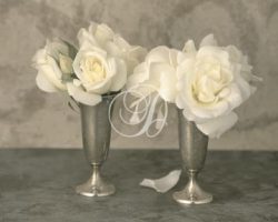 White Roses In A Bud Vase I